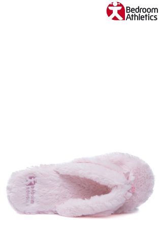 Bedroom Athletics Faux Fur Spa Slippers